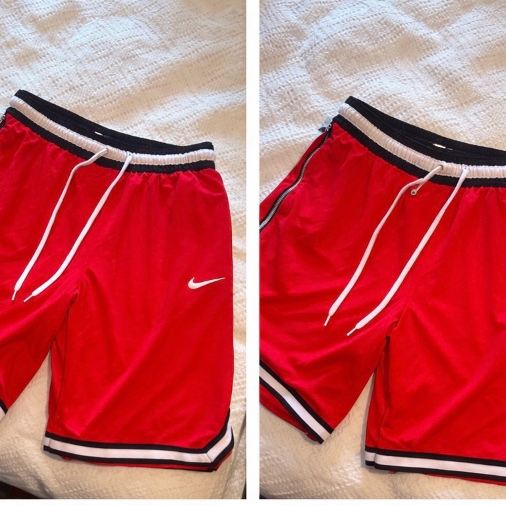 Nike Red and Black Sports Shorts